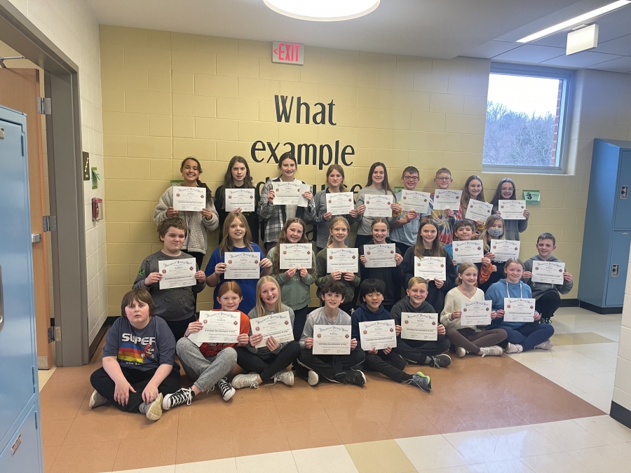 VFW Writing competition participants